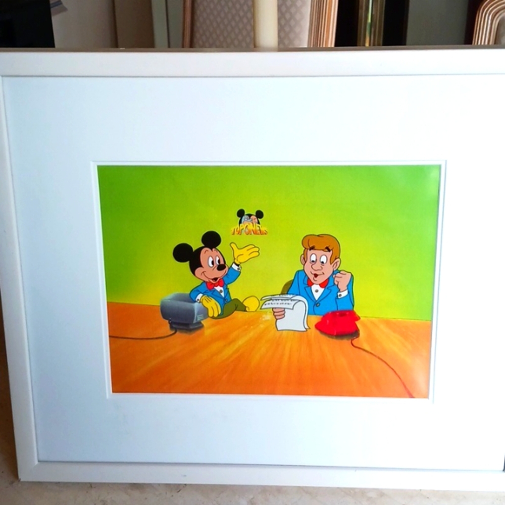 Disney hand painted production cell with matching pencil drawing,Eastern Airline